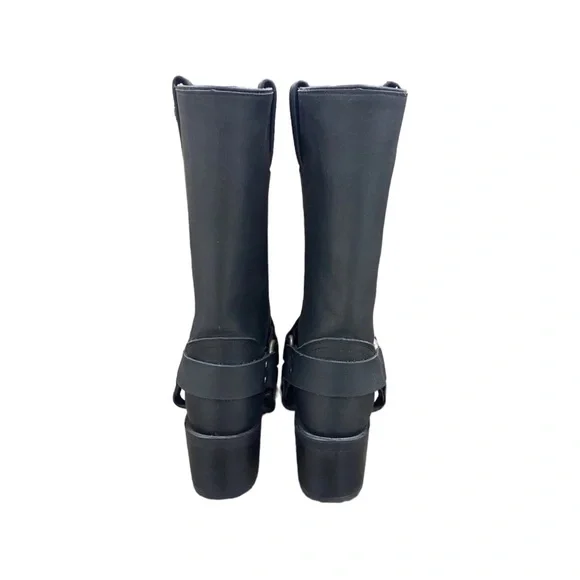 Harley-Davidson Galinda Black Leather Harness Motorcycle Boots D83254 - Picture 3 of 12